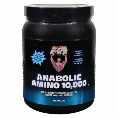 Healthy 'N Fit Nutritionals Amino 10000 - 360 Tablets Perspective: front
