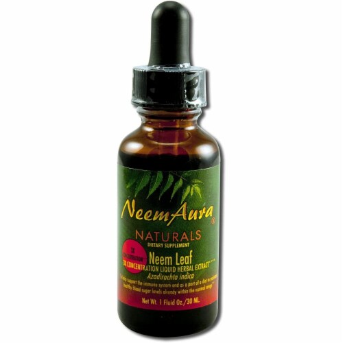 Neemaura Naturals - Neem Leaf Extract 3x - 1 Each - 1 oz Perspective: front