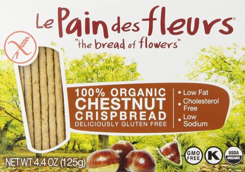 Le Pain des Fleurs Chestnut Crispbread - Case of 6/5.3 oz