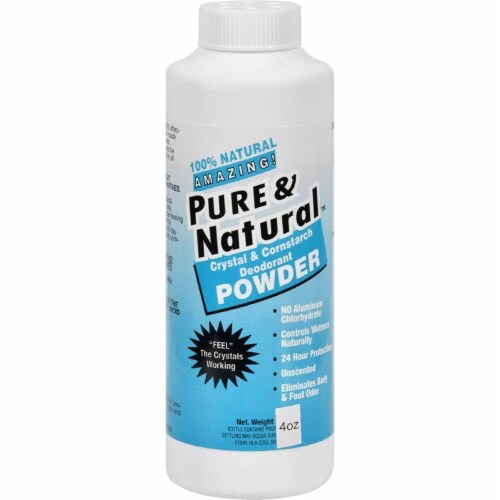 Thai Deodorant Stone Pure And Natural Powder - 4 oz. Perspective: front