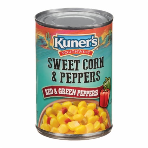 Kuner Sweet Corn ?N Peppers - Case of 12 - 15 oz. Perspective: front