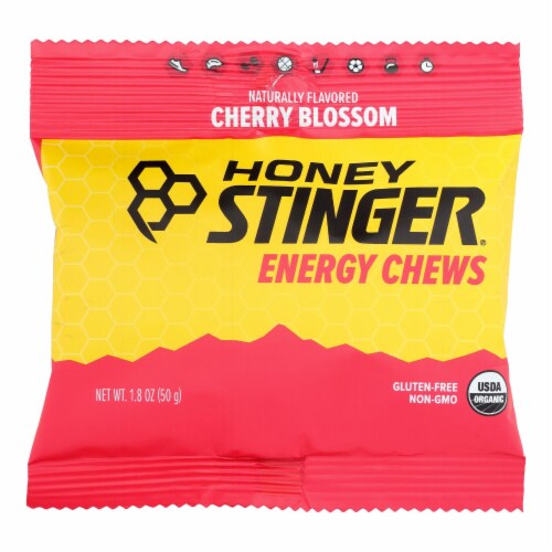 Honey Stinger Energy Chew - Organic - Cherry Blossom - 1.8 oz - case of 12 Perspective: front