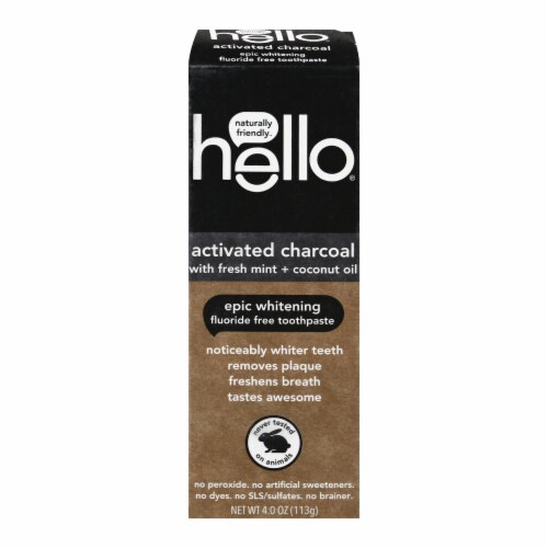 Hello Products Llc - Tpst Act Char Wht Flrd Fr - Case of 6-4 oz. Perspective: front