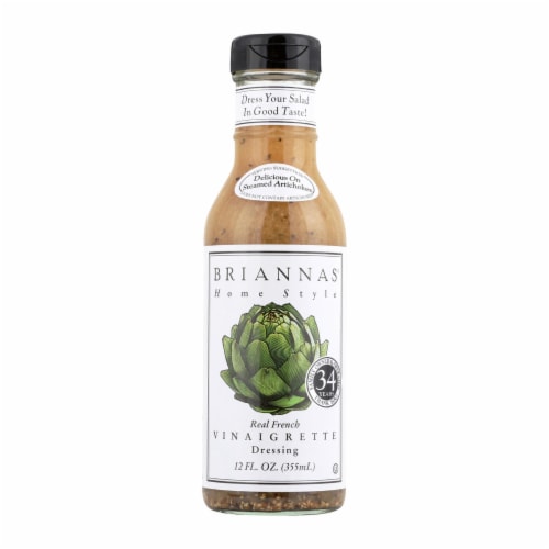 Brianna's - Salad Dressing - Real French Vinaigrette - Case of 6 - 12 Fl oz. Perspective: front