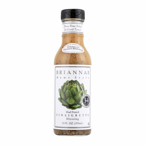 Brianna's - Salad Dressing - Real French Vinaigrette - Case of 6 - 12 Fl oz. Perspective: front