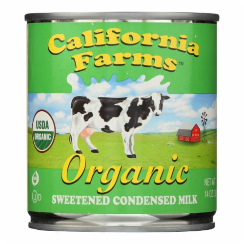 California Farms Condensed Milk - Organic - Sweetened - 14 oz - case of 24 Perspective: front