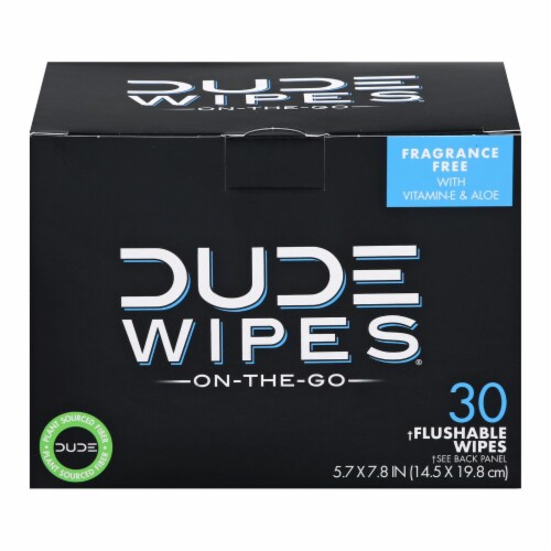 Dude Wipes - Wipes Travel Singles - 30 ct. Perspective: front