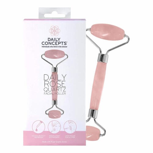 Daily Concepts - Roller Facial Rose Quartz - 1 Each -1 Count Perspective: front