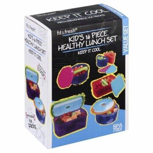 Fit and Fresh Snack Set Containers + Ice Packs, 6 pc - Kroger