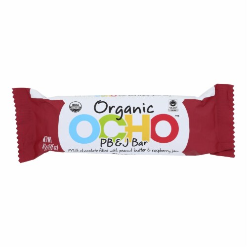 Ocho Christmas Candy - Christmas Candy Bar Pb And J - Case of 12-1.45 oz. Perspective: front