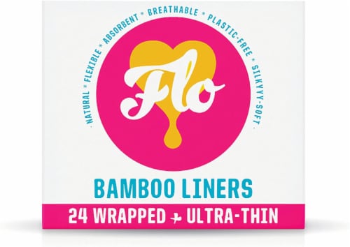 Flo - Liners Bamboo Wrpped 24pk - Case of 12-24 Count Perspective: front