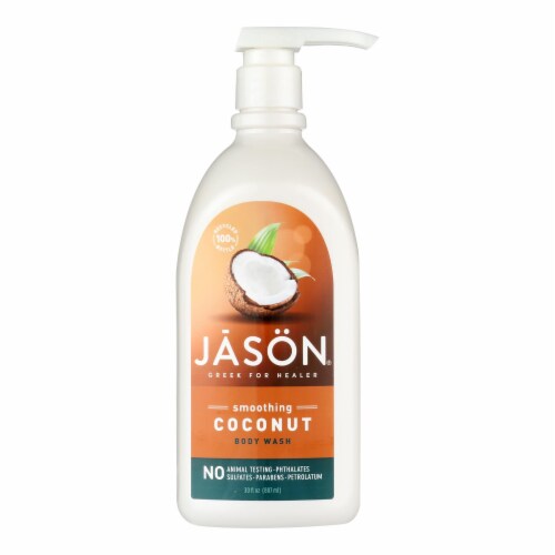 Jason Natural Products Body Wash - Smoothing Coconut - 30 oz. Perspective: front