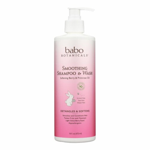 Babo Botanicals - Shampoo - Softening Berry and Primrose Oil - 1 Each - 16 fl oz. Perspective: front
