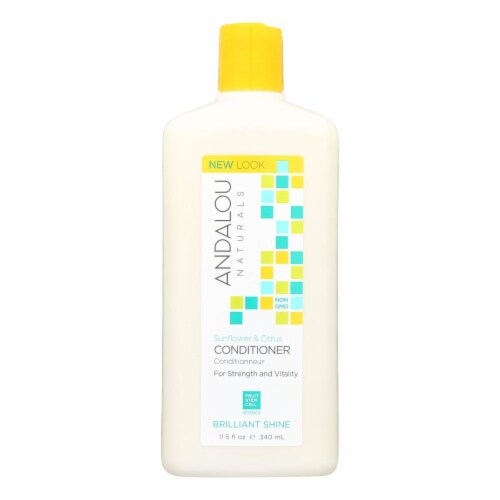 Andalou Naturals Brilliant Shine Conditioner Sunflower and Citrus - 11.5 fl oz Perspective: front