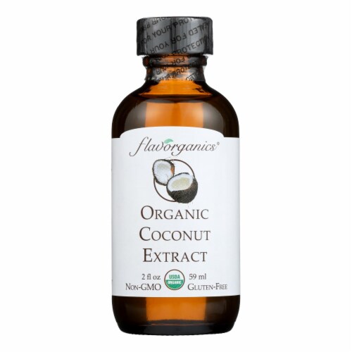 Flavorganics Organic Coconut Extract - 2 oz. Perspective: front