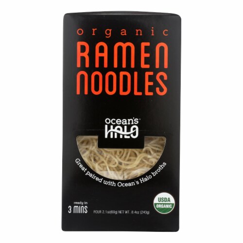Ocean's Halo Organic Ramen Noodles - Case of 5 - 8.4 oz. Perspective: front