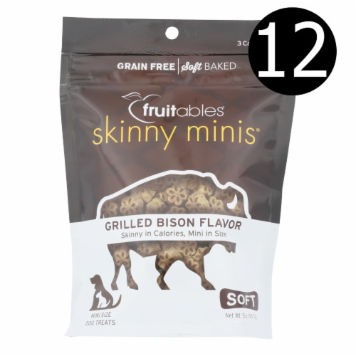 Fruitables - Dog Treats Soft Bison - Case of 12 - 5.0 oz. Perspective: front