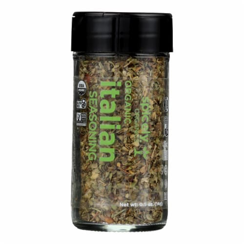 Spicely Organics - Organic Italian Seasoning - Case of 3 - 0.5 oz. Perspective: front