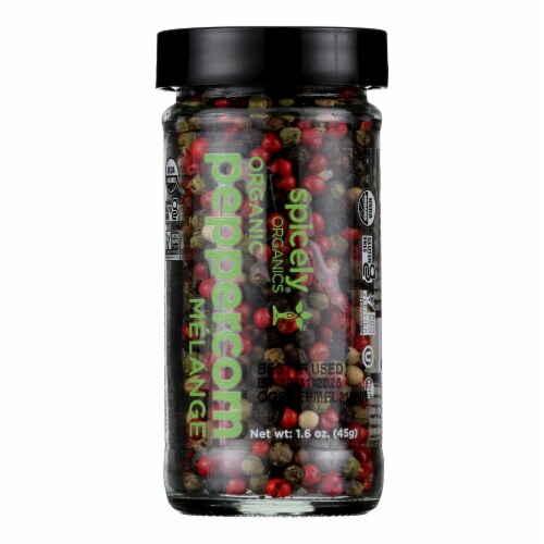 Spicely Organics - Organic Peppercorn - Melange - Case of 3 - 1.6 oz. Perspective: front