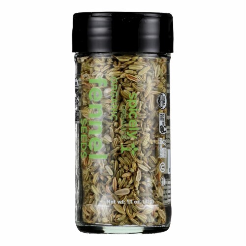Spicely Organics - Organic Fennel - Seeds - Case of 3 - 1.1 oz. Perspective: front