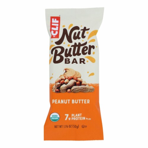 Clif Bar Organic Nut Butter Filled Energy Bar - Peanut Butter - Case of 12 - 1.76 oz. Perspective: front