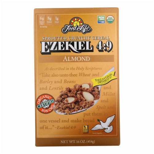 Cereal - Organic - Ezekiel 4-9 - Sprouted Whole Grain - Almond - 16 oz - case of 6 Perspective: front