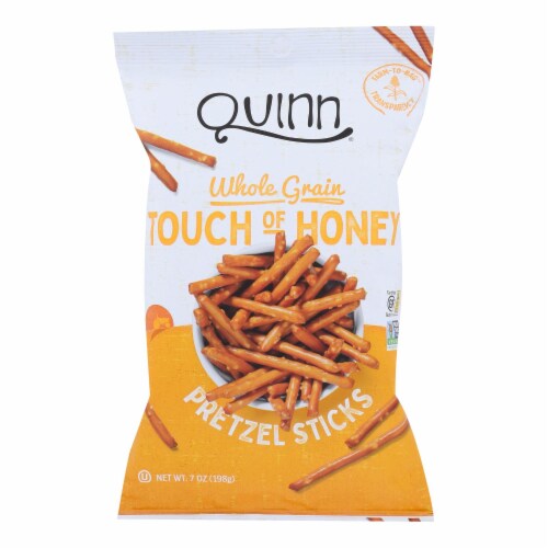 Quinn - Pretzels Touch Of Honey - Case of 8-5.6 oz. Perspective: front