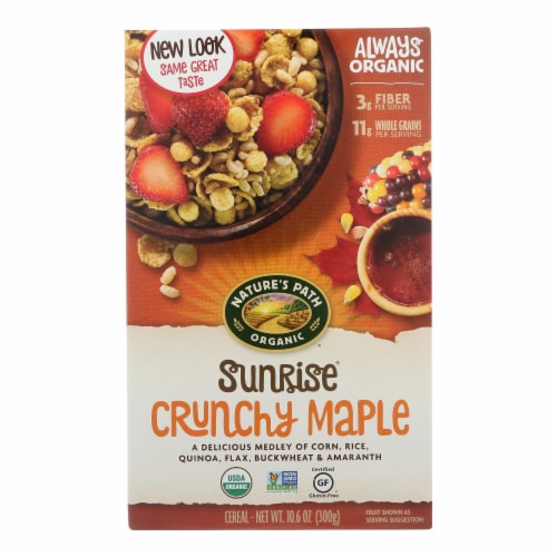 Nature's Path Crunchy Maple - Sunrise - Case of 12 - 10.6 oz. Perspective: front