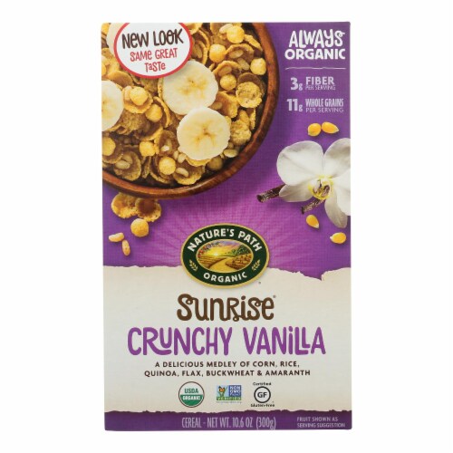 Nature's Path Crunchy Vanilla - Sunrise - Case of 12 - 10.6 oz. Perspective: front