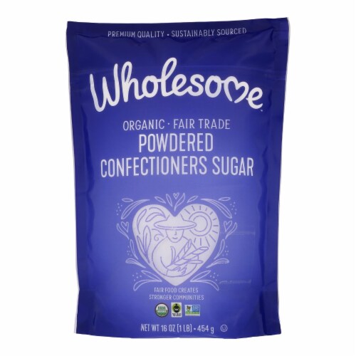 Wholesome Sweeteners Powdered Sugar - Organic and Natural - Case of 6 lbs Perspective: front