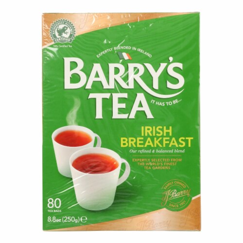 Barry's Tea - Irish Tea - Irish Breakfast - Case of 6 - 80 Bags Perspective: front