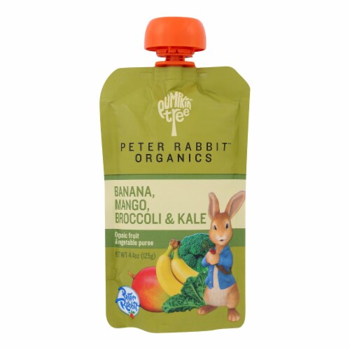 Veggie Snacks - Kale Broccoli and Mango with Banana - Case of 10 - 4.4 oz. Perspective: front