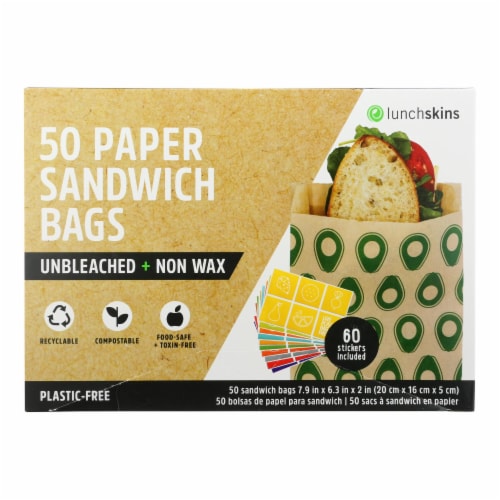 Lunchskins Paper Sandwich Bags 50 Ea, Other