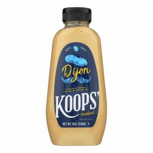 Koops' Mustard - Case of 12 - 12 oz. Perspective: front