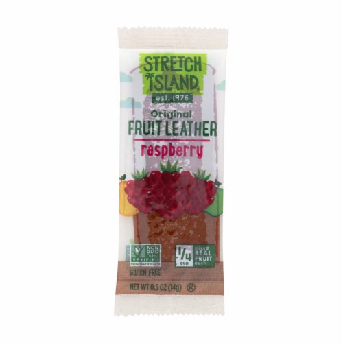 Stretch Island Fruit Leather Strip - Ripened Raspberry - .5 oz - Case of 30 Perspective: front