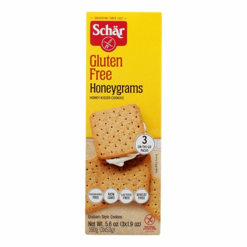Schar - Crackers Honeygrams Gluten Free - Case of 6-5.6 oz. Perspective: front