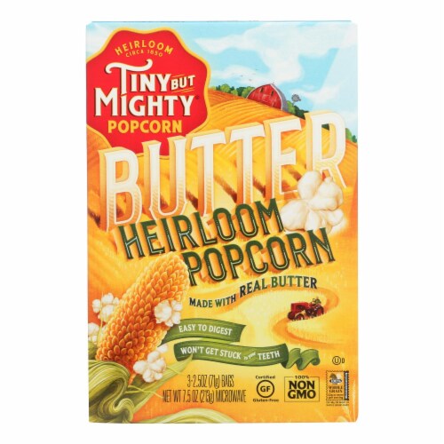 Tiny But Mighty Butter Heirloom Popcorn Perspective: front