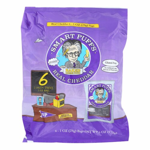 Pirate's Booty Real Cheddar Baked Cheese Puffs Luch Pack Perspective: front