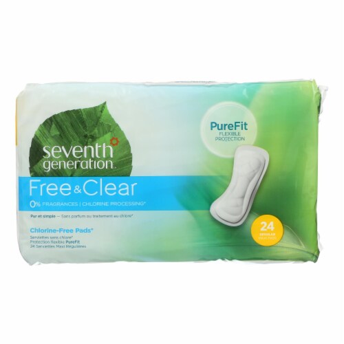 Seventh Generation - Pads Maxi Regular - Case of 6-24 CT Perspective: front