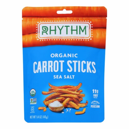 Rhythm Superfoods Llc Organic Carrot Sticks - Case of 12 - 1.4 oz. Perspective: front