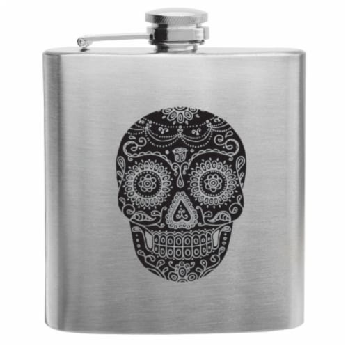 Dia De Los Muertos Stainless Steel Flask by True Perspective: front