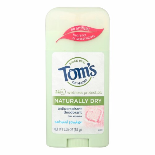 Tom's of Maine Women's Antiperspirant Deodorant Natural Powder - 2.25 oz - Case of 6 Perspective: front
