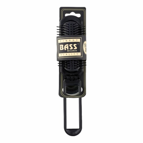 Bass Brushes - Nylon Bristle Brush - Fold-Up with Mirror - 1 Count Perspective: front