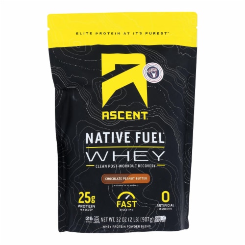 Ascent - Native Fuel - Whey Chocolate Peanut Butter - 1 Each - 2 LB Perspective: front