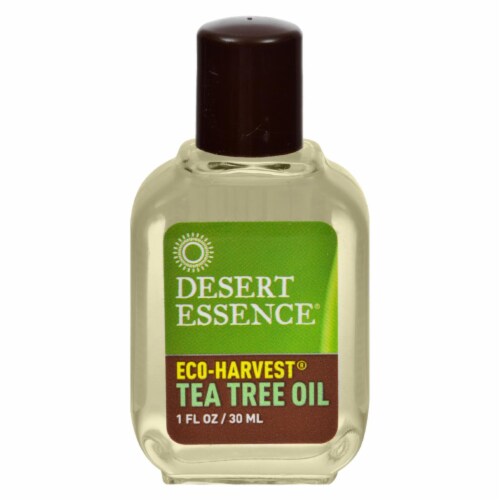 Desert Essence - Eco-Harvest Tea Tree Oil - 1 fl oz. Perspective: front
