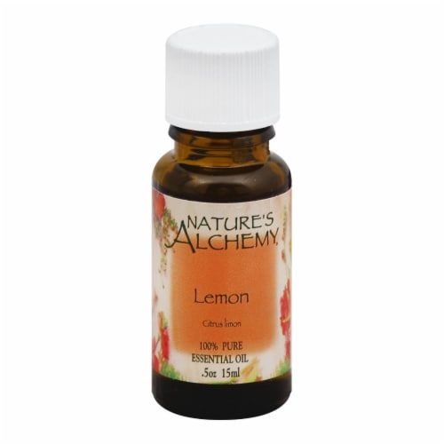 Nature's Alchemy 100% Pure Essential Oil Lemon - 0.5 fl oz. Perspective: front