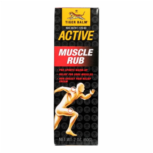 Tiger Balm Fast Relief Muscle Rub Topical Analgesic Cream - 2 oz. Perspective: front