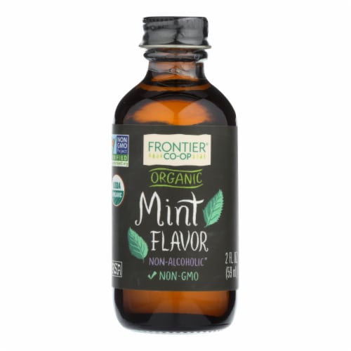 Frontier Herb Mint Flavor - Organic - 2 oz. Perspective: front