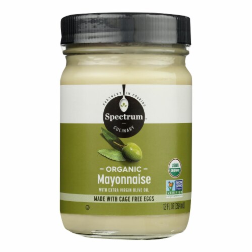 Spectrum Naturals Organic Olive Oil Mayonnaise - Case of 12 - 12 oz. Perspective: front