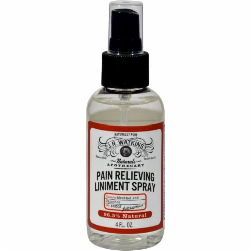 J.R. Waktins Natural Pain Relieving Liniment Spray - 4.0 oz Perspective: front